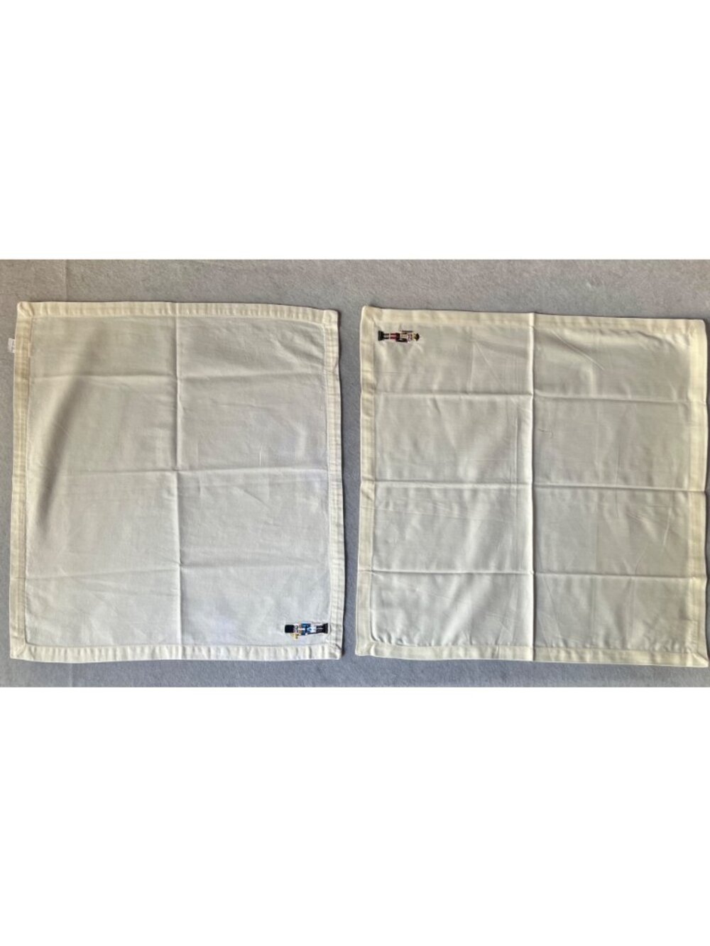 World Market Nutcracker Napkins Yellow Christmas Set of 8 Embroidered Party - Picture 4 of 6